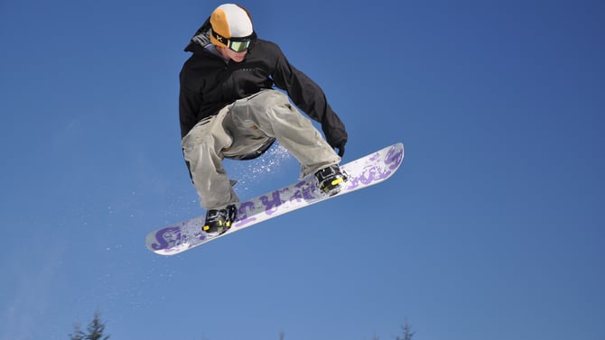 Snowboarding Is the Best Poconos Things to Do in Winter