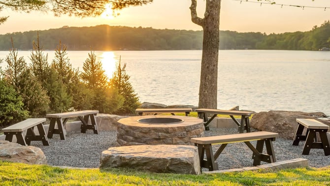 Pocono Mountain Lodges with Fire Pits